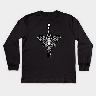 Lunar Moth Kids Long Sleeve T-Shirt